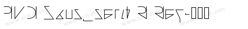 PUD Sans_serif R Reg字体转换